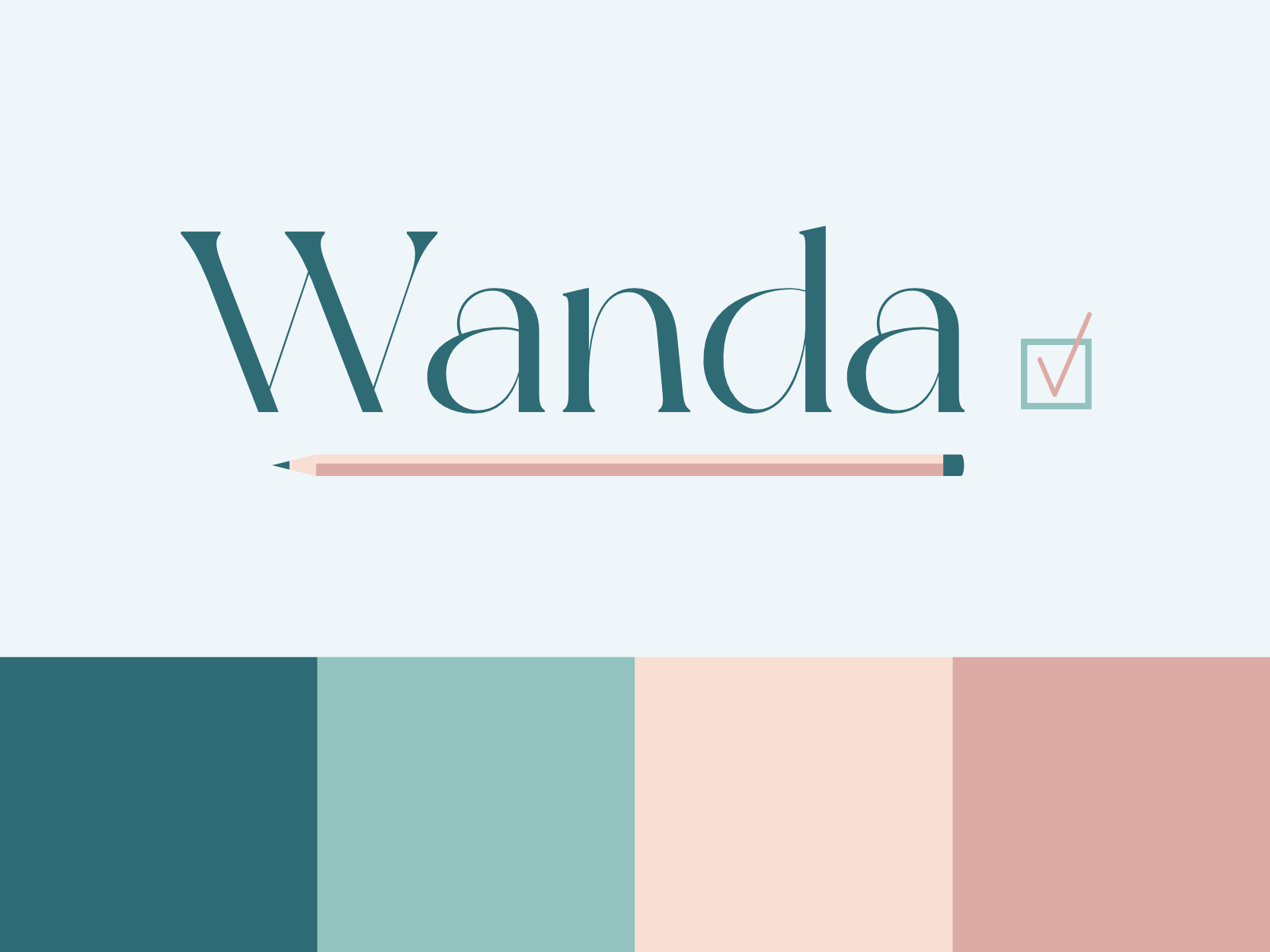 Example of Wanda Colour Palette & Logo