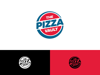 The Pizza Vault Logo culinary branding