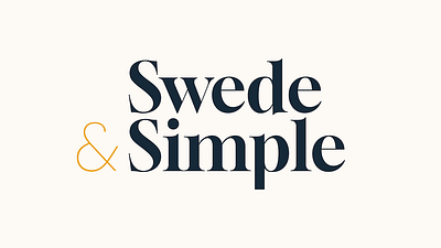 Swede & Simple brand guide branding brandmark business card graphic design logo submark