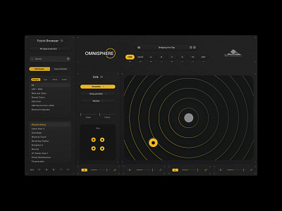 Omnisphere VST — Orb ableton dark daw omnisphere orb plugin skeumorphism ui ux vst