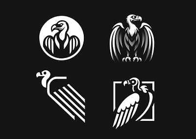 LOGO - VAUTOUR birds branding design graphic design icon identity illustration logo marks symbol ui vautour vulture