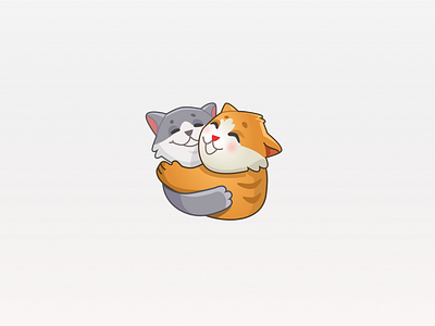 hugs cat character figma illustration sticker vector