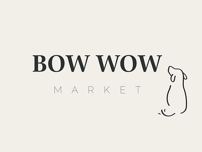 Bow Wow Market branding colour palette graphic design logo typography