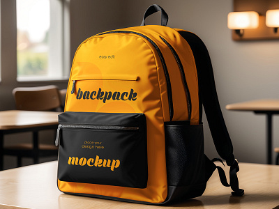 Backpack apparel back to school backpack backpacking bag casual college free freebie hiking mockup school sport storage tourism travel trekking walk