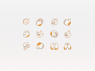 hands figma graphic design illustration stickers vector