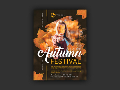 Autumn Festival annual autumn carnival concert country4k event fair fall fest festival flyer free freebie greeting harvest holiday leaves poster season thanksgiving