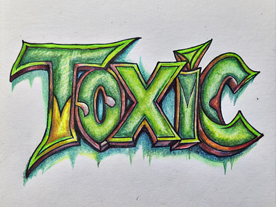 Toxic design graphic design illustration logo