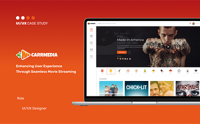 CARRMEDIA - Crafting a Cinematic Experience casestudy movies streaming tv shows ui uiux ux website wordpress