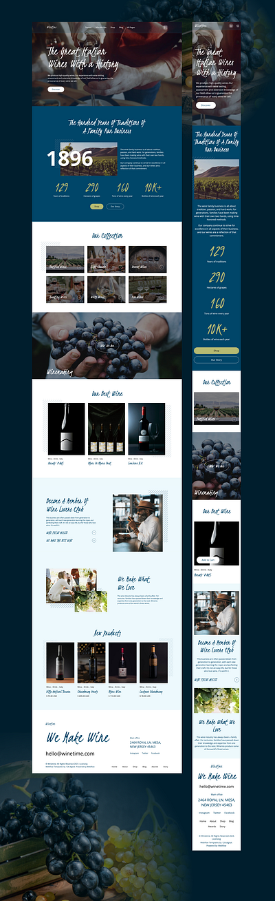 Winetime figma design professional design responsive design seo optimized templates ui design user friendly design webdesign webflow designer webflow template webflow website webflow design weblow website design website designer website template wine template