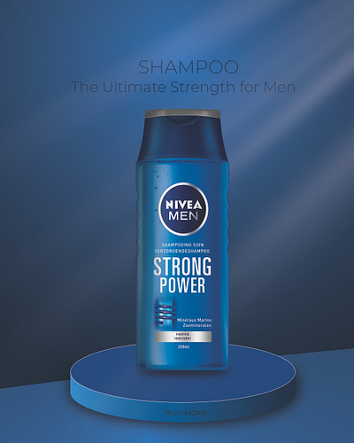 NIVEA Men Strong Power Shampoo - The Ultimate Strength for Men affinty designer branding graphic design ui