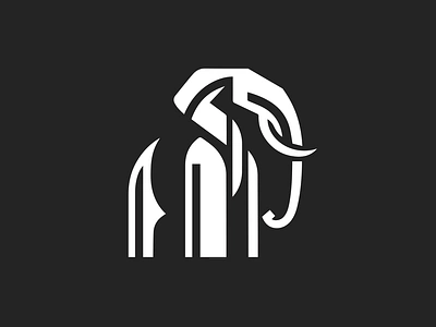 TEST - NEW STYLE - ELEPHANT africa animals branding design elefant elephant futurist geometric graphic design icon identity illustration logo marks symbol ui