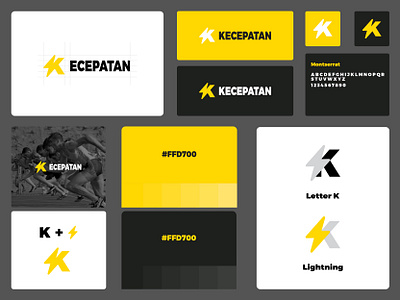 Logo Kecepatan + Simbol Petir ad app branding design graphic design illustration logo typography ui ux vector