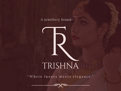 Jewellery Brand "TRISHNA" Logo brand identity design branding design graphic design jewellerybrand logo logo designer luxury jewellery social media social media branding typography women jewellery