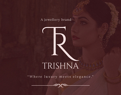 Jewellery Brand "TRISHNA" Logo brand identity design branding design graphic design jewellerybrand logo logo designer luxury jewellery social media social media branding typography women jewellery