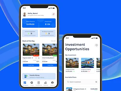 Fintech - Money Investment App 3d ai bank app case study design finance fintech invest money motion graphics savings ui uiux web design