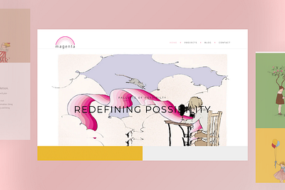 Magenta Website Design Project, By Thynk Studio branding graphic design ui