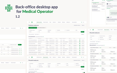 Back-office desktop app for Medical Operator 1.2.1 backoffice desktop app health medical