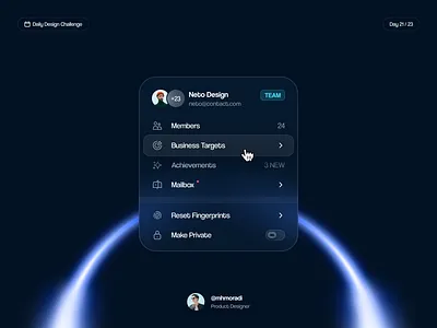 Team Settings Card 🎄 card component element free glow hover list manage management manager menu modal settings side bar side menu team ui ui kit ux