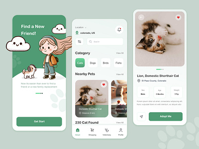 Animal App app branding design graphic design illustration logo typography ui ux vector