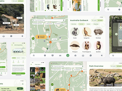 HMI Concept Design : Self-driving Minibus in Zoo design hmi self driving tour guide ui ux zoo