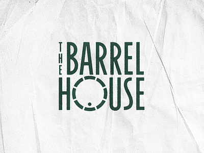 The Barrelhouse • Logo Concept art deco bar barrel concept green grunge house hunter green icon logo pub restaurant screen printing texutre