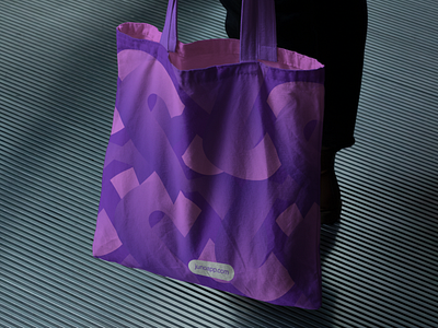 Juno - Tote Bag branding colorful design fintech fun graphic design illustration juno pattern pink purple shapes tote bag