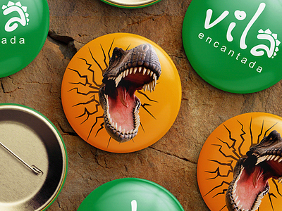 Selo especial 10 anos | Vila Encantada dinossaur graphic design logo logo design