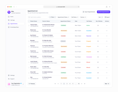 Appointment Page - Customer support saas ai saas dashboard design illustration minimal mobile ui saas design ui uiux uxdesign web app