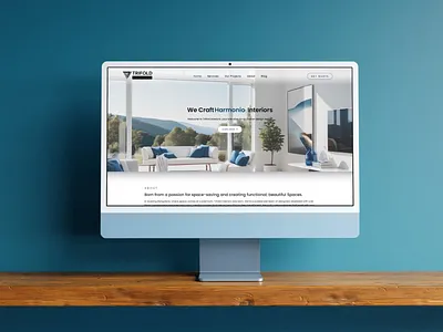 TRIFOLD Interiors - Interior Design Studio Website brand website branding business website design interior design interior design website logo responsive website studio website ui ux web design website website for business