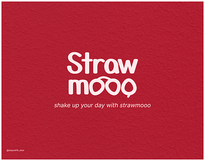 LOGO DESIGN: StrawMooo! brandidentity branding creative design designinspiration designtrends packaging dribbble graphic design logo logotype packaging socialmedia