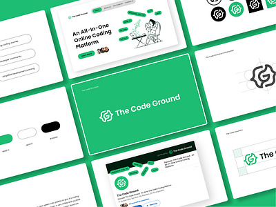 The Code Ground Logo and Brand Guideline brand logo