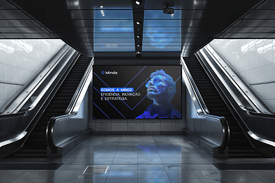 Mindz Digital Brand Identity 3d animation billboard branding design digital download free freebie graphic design illustration logo mockupcloud motion graphics screen subway ui