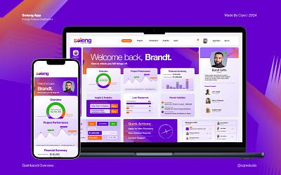 Soleng Dashboard analytics app dashboard mobile ui ux web