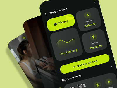 FitBuddy Mobile App Design - Gym Buddy Finder app design dark theme design fitness app gym buddy finder gym fitness app mobile app design product design prototype saas ui ui design user experience user interface ux design wireframe