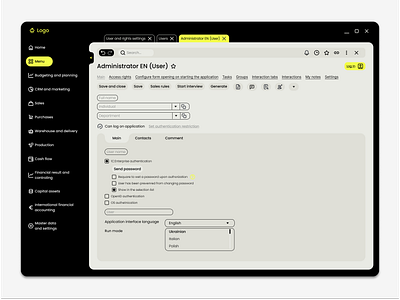 CRM finance crm dashboard design finance interface design sidebar menu ui