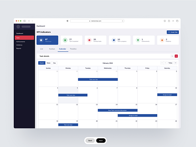 Calendar Dashboard UI dashboard mobile app design ui design web deisgn website design