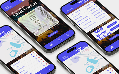 Tickets app "Next Station" app application graphic design ui web