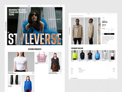 Styleverse - Fashion Shop Website Animation animation app branding design ecommerce fashion graphic design illustration logo motion graphics shop shopping ui ux vector