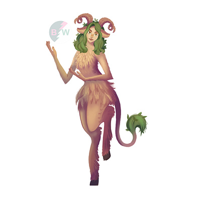 Faun character development. art character character design conceptart digitalillustration faun female character mythical creature