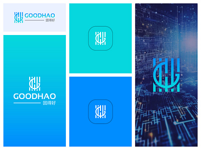 Goodhao Technology Company Logo brand logo branding business logo company logo creative logo logo logo design professional logo tech tech company logo tech logo technology technology logo