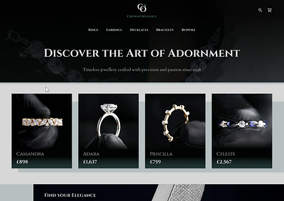 #DailyUI 012 | Prompt: "E-commerce Shop" ecommerce jewellery luxury store ui