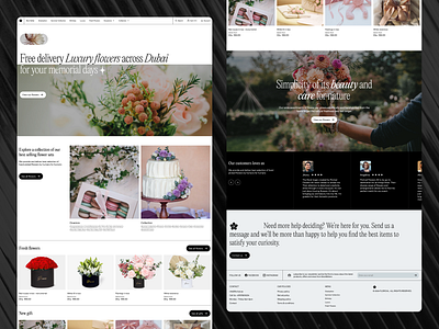 Flower Shop Home Page awwwards category list creative landing creative website dubai ecommerce feedback flower footer hero ection home page product detail shop slider subscription testimonials uae woocommerce wordpress
