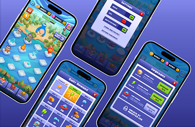 Merge Monsters Game Ui Design game gameui mobilegame ui ux