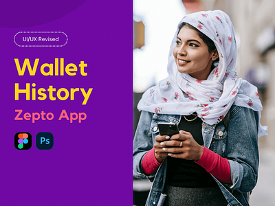 Wallet History - Zepto App - - UI/UX Casestudy app casestudy designer finance mobile product prototype transaction ui ux wallet wireframe zepto