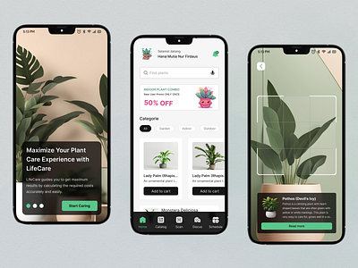 LifeCare - Mobile App design landingpage mobile app mobile app design mobile design mobile ui plant plant mobile plant mobile app ui uidesign webdesign