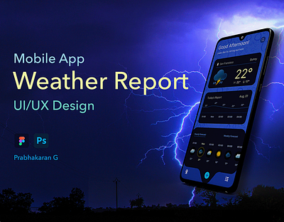 Weather App - UI/UX Design Casestudy app casestudy design figma mobile prototype ui usability ux uxd weather wireframe