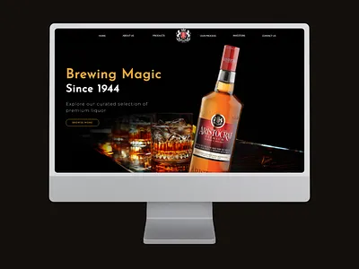 Liquor Website Design - JIL 3d 3d website animation brand website branding business website css design web figma graphic design html liquor website react.js ui ux web animation web design web development website website for manufacturers