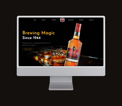 Liquor Website Design - JIL 3d 3d website animation brand website branding business website css design web figma graphic design html liquor website react.js ui ux web animation web design web development website website for manufacturers