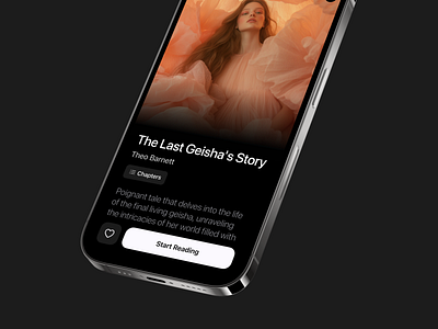 Soma | Book Preview apple book contast dark mode design detailed minimal mobile reading reading app story storytelling ui