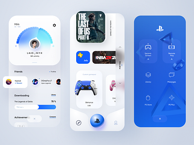 PS App app application mobile ui